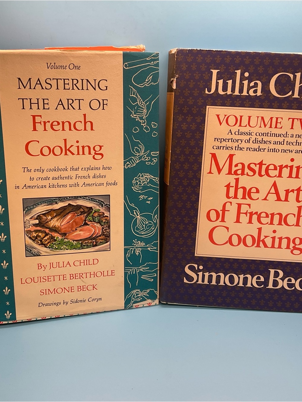 Julia Child Mastering The Art Of French Cooking Vol 1 & 2 Box Set Hardcover